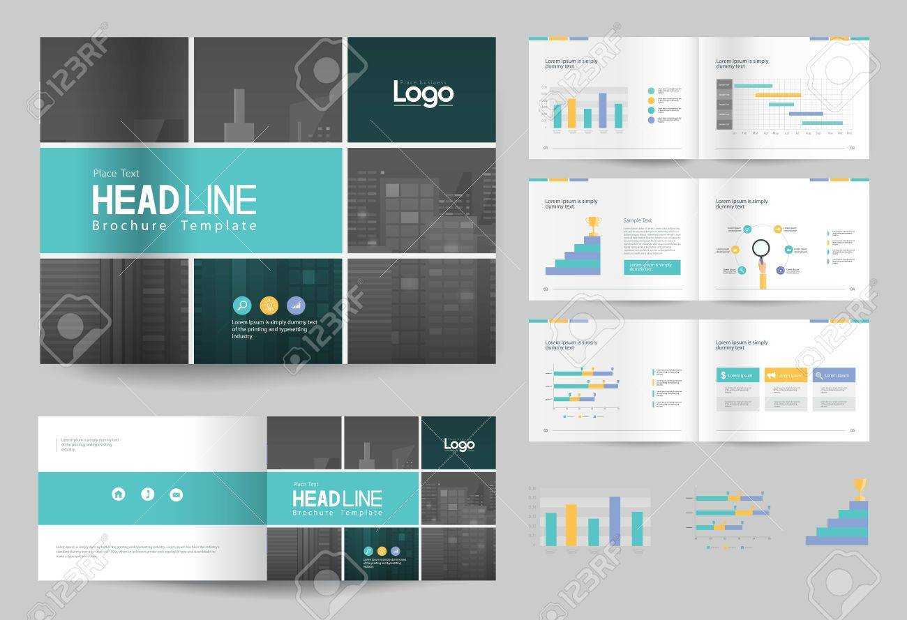 Business Brochure Design Template And Page Layout For Company.. In 12 Page Brochure Template