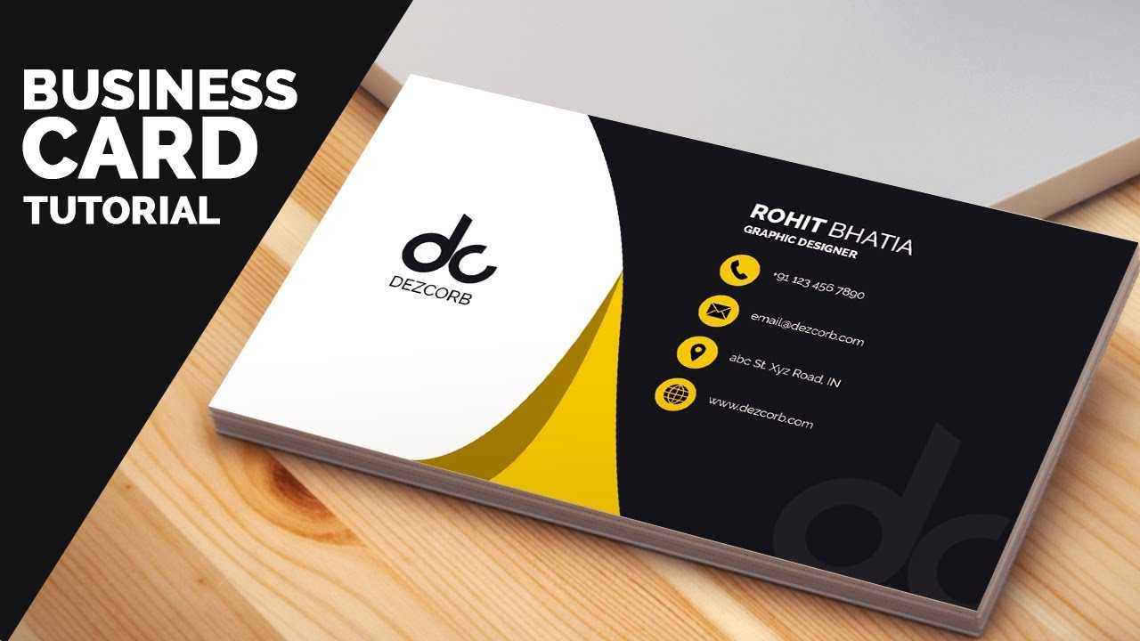 Business Card Design In Photoshop Cs6 Tutorial | Learn Photoshop Front With Photoshop Cs6 Business Card Template