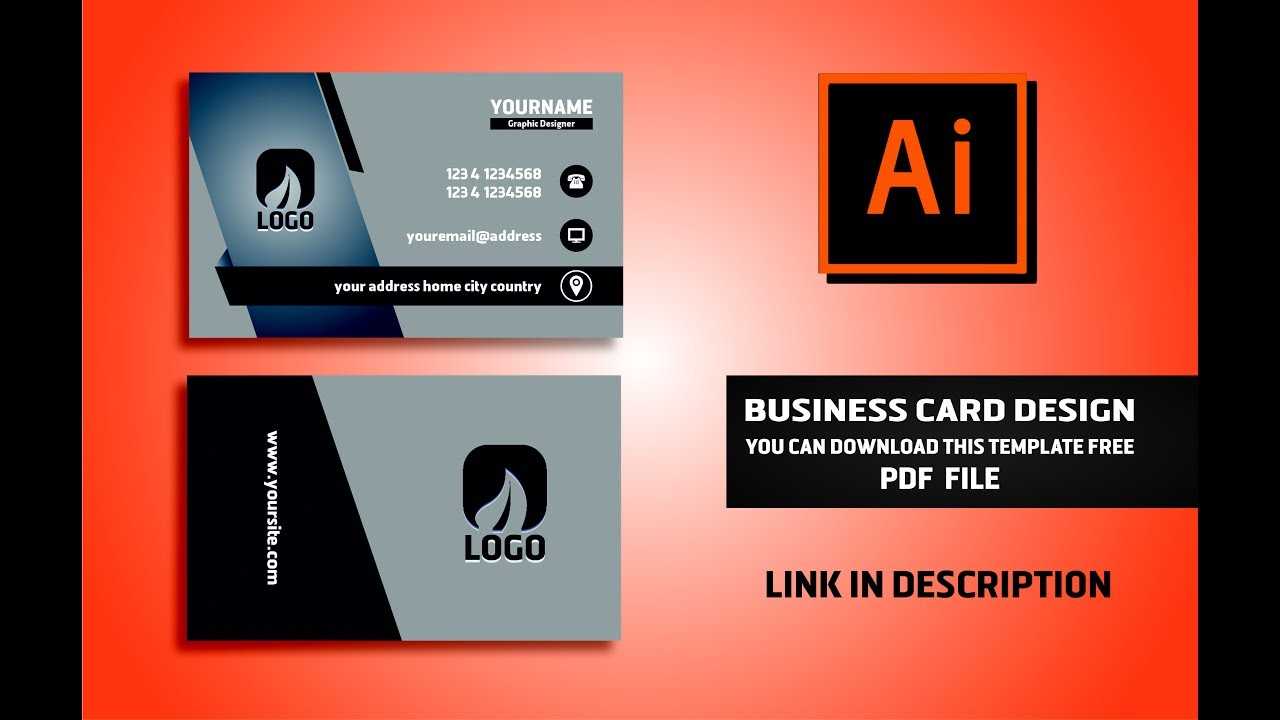 Business Card Design Vector File Free Download | Illustrator Cc Tutorial  2017 Inside Visiting Card Illustrator Templates Download