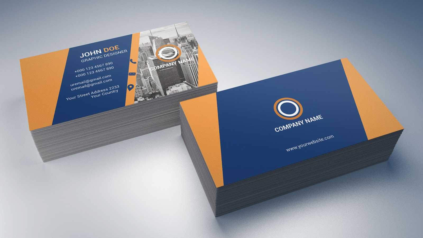 Business Card Template Free Download | Download Business With Regard To Name Card Template Psd Free Download