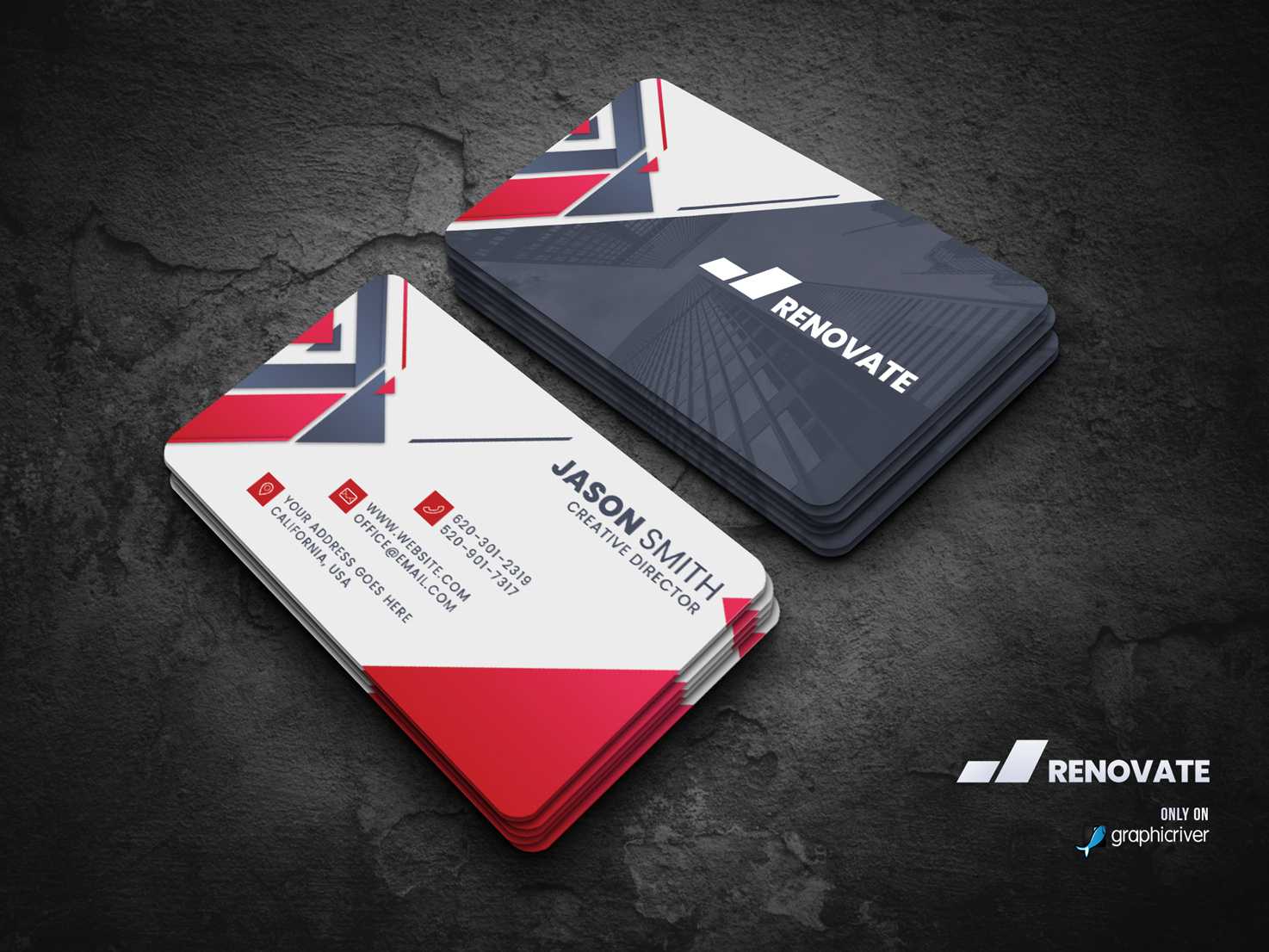 Business Card Template Psddalibor Stankovic On Dribbble Within Photoshop Business Card Template With Bleed