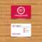 Business Card Template With Texture. Book Sign Icon. Open Book.. Intended For Business Card Template Open Office