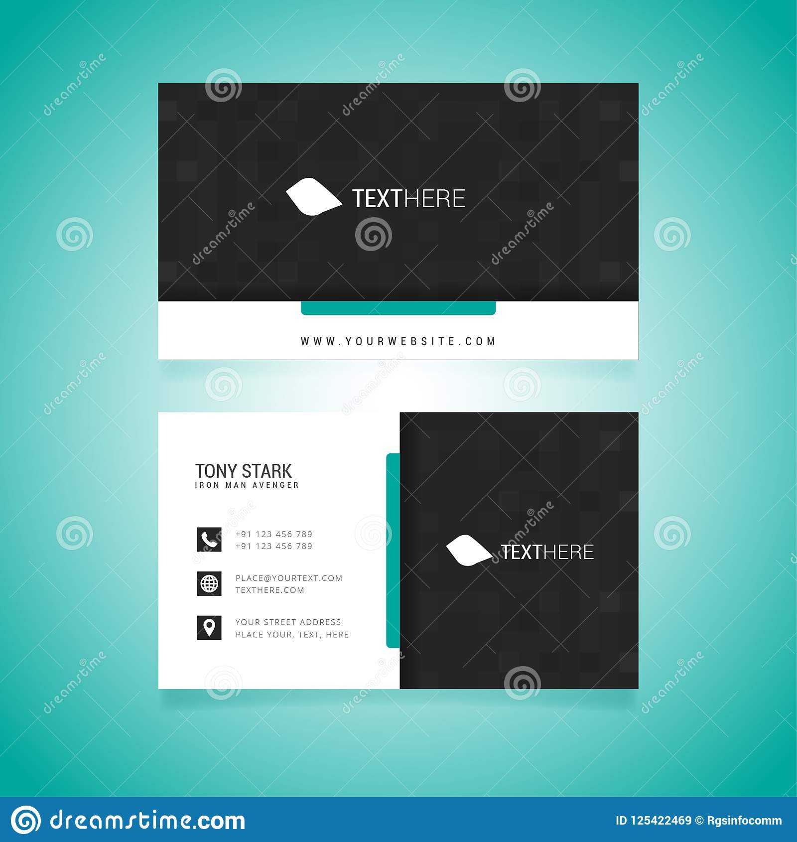 Business Card Vector Template Stock Vector – Illustration Of Throughout Adobe Illustrator Business Card Template