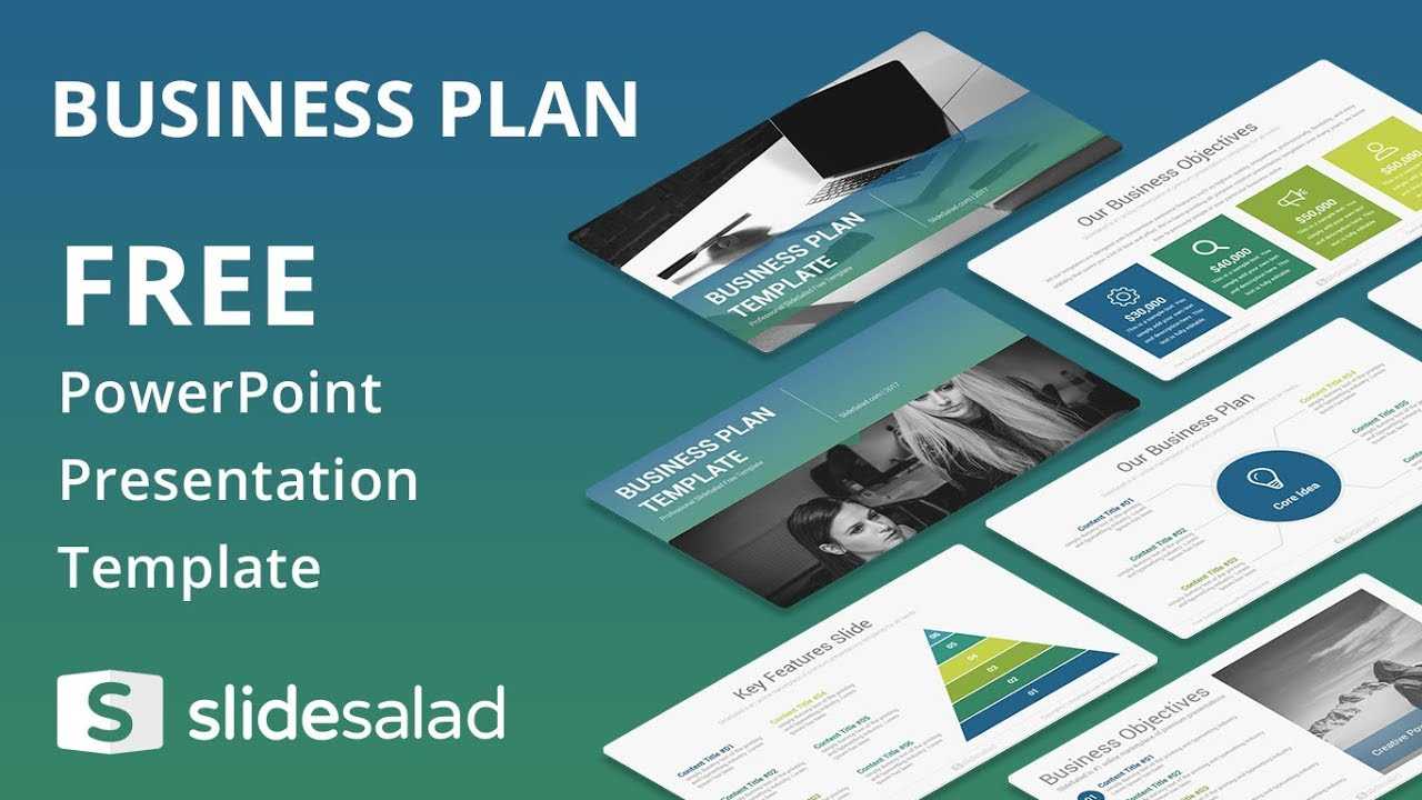 Business Plan Free Powerpoint Template Design – Slidesalad Pertaining To Business Card Template Powerpoint Free