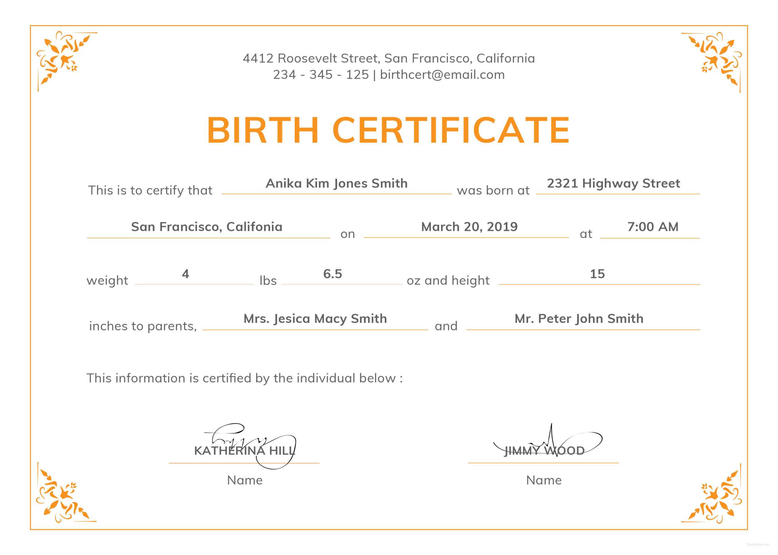 Can Make A Delivery Certificate Crucial | Gift Certificate With Regard To Birth Certificate Template Uk