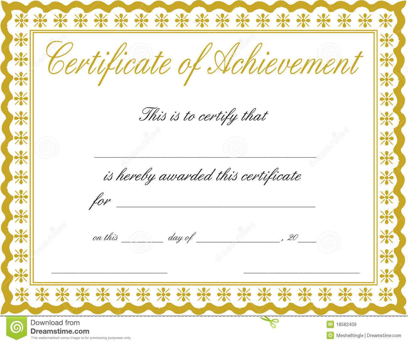 Certificate Of Accomplishment Template Regarding Choir Certificate Template
