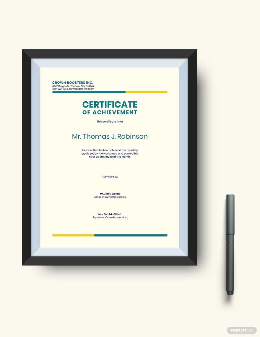 Certificate Of Achievement: Sample Wording & Content For Student Of The Year Award Certificate Templates