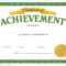 Certificate Of Achievement Template – Certificate Templates Within Certificate Of Achievement Army Template