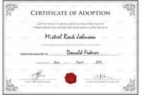 Certificate Of Adoption Template - Calep.midnightpig.co regarding Blank Adoption Certificate Template