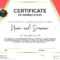 Certificate Of Appreciation Or Achievement With Award Badge Throughout Academic Award Certificate Template