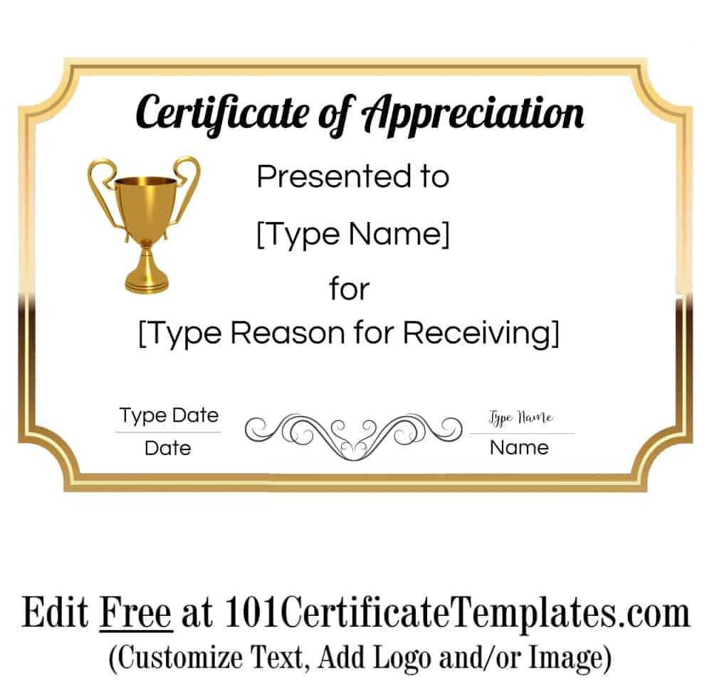 Certificate Of Appreciation Regarding Dinner Certificate Template Free