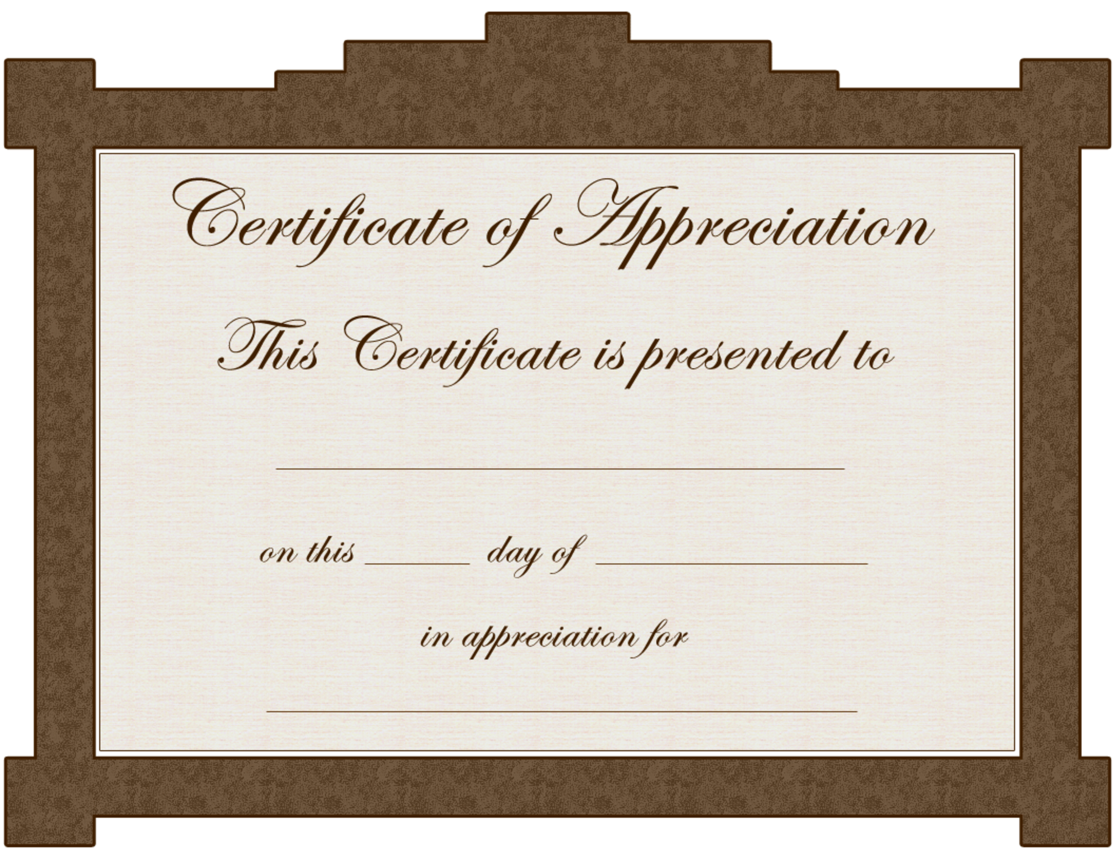 Certificate Of Appreciation Template.nice Editable Throughout Certificate Of Appreciation Template Free Printable