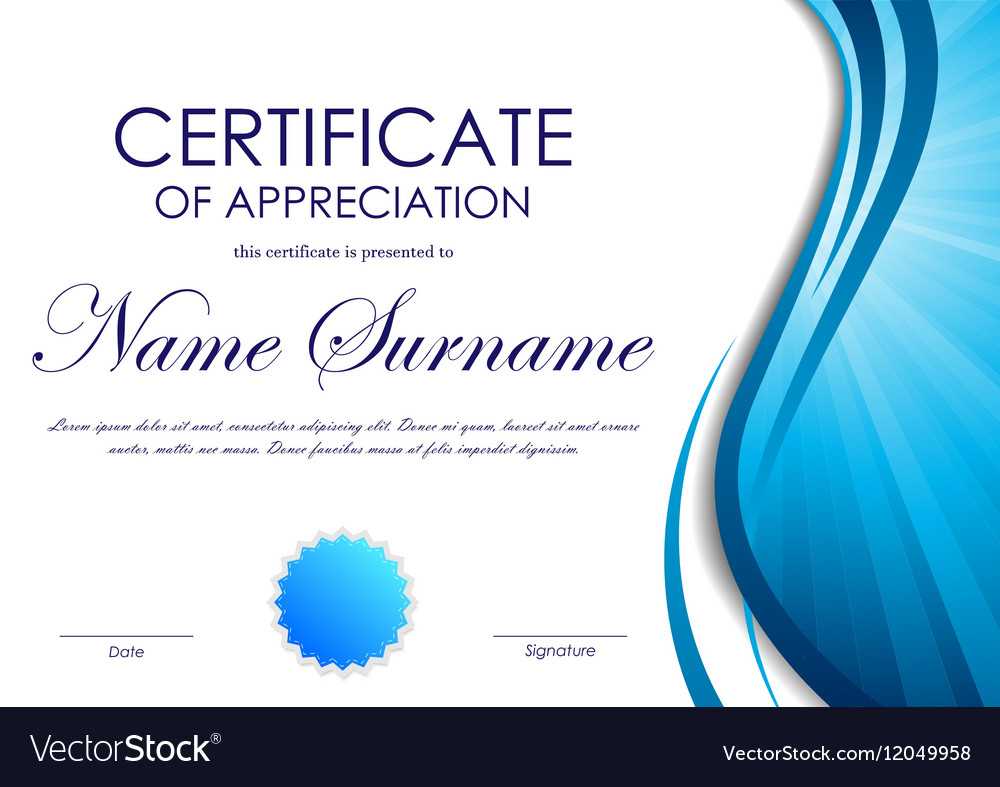 Certificate Of Appreciation Template With Free Certificate Of Appreciation Template Downloads