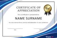 Certificate Of Appreciation Template Word Doc - Calep for Certificate Of Recognition Word Template