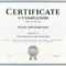 Certificate Of Completion Template For Achievement Graduation.. Throughout Blank Certificate Of Achievement Template