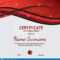 Certificate Of Completion Template With Dynamic Red And Inside Gymnastics Certificate Template