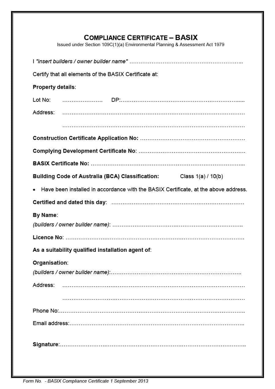 Certificate Of Compliance Template Word – Falep.midnightpig.co Throughout Destruction Certificate Template