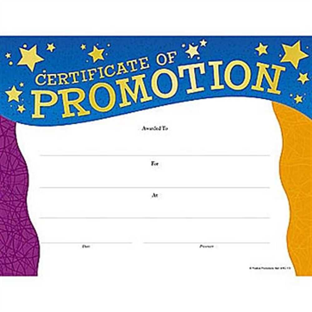 Certificate Of Promotion Gold Foil Stamped Certificates – Pack Of 25 Pertaining To Promotion Certificate Template