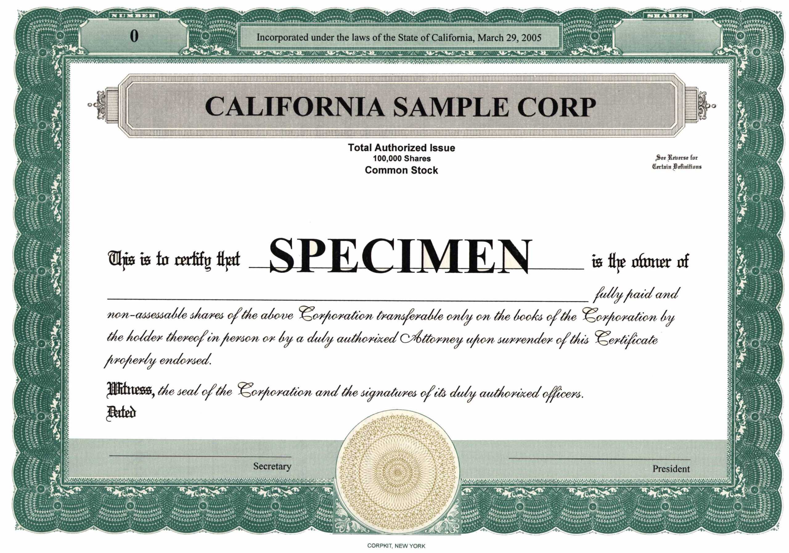 Certificate Of Share – Dalep.midnightpig.co Throughout Stock Certificate Template Word