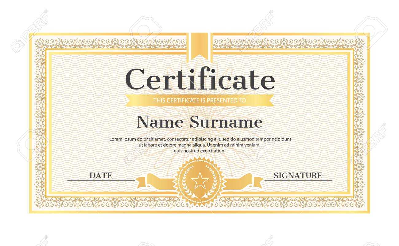 Certificate Template Editable Name And Surname, Date And Signature,.. With Regard To Star Naming Certificate Template