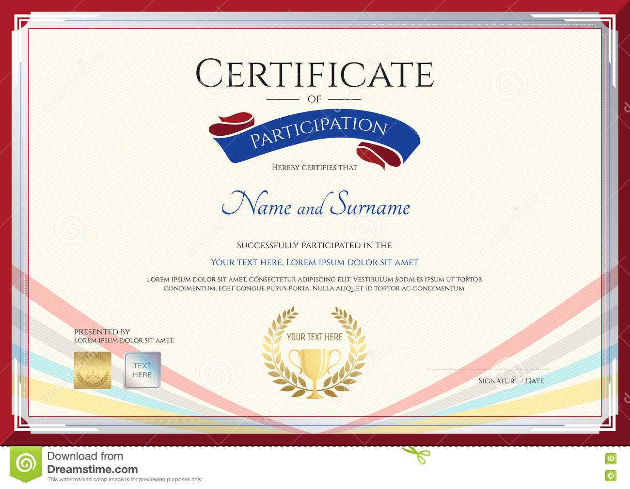 Certificate Template For Achievement, Appreciation Or Intended For International Conference Certificate Templates
