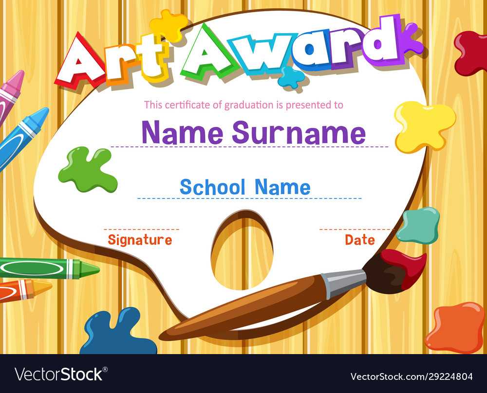 Certificate Template For Art Award With In Free Art Certificate Templates