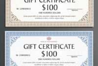 Certificate Template Gift Voucher For Your in Company Gift Certificate Template