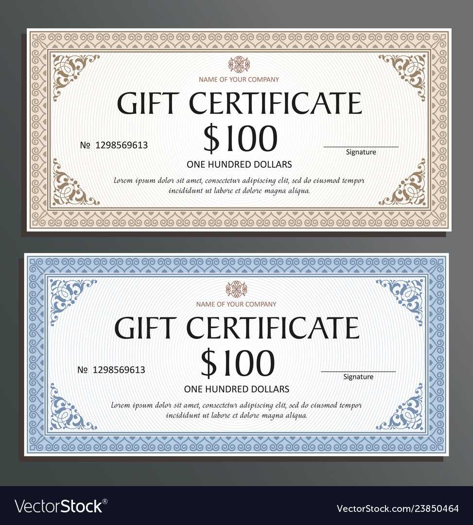 Certificate Template Gift Voucher For Your In Company Gift Certificate Template