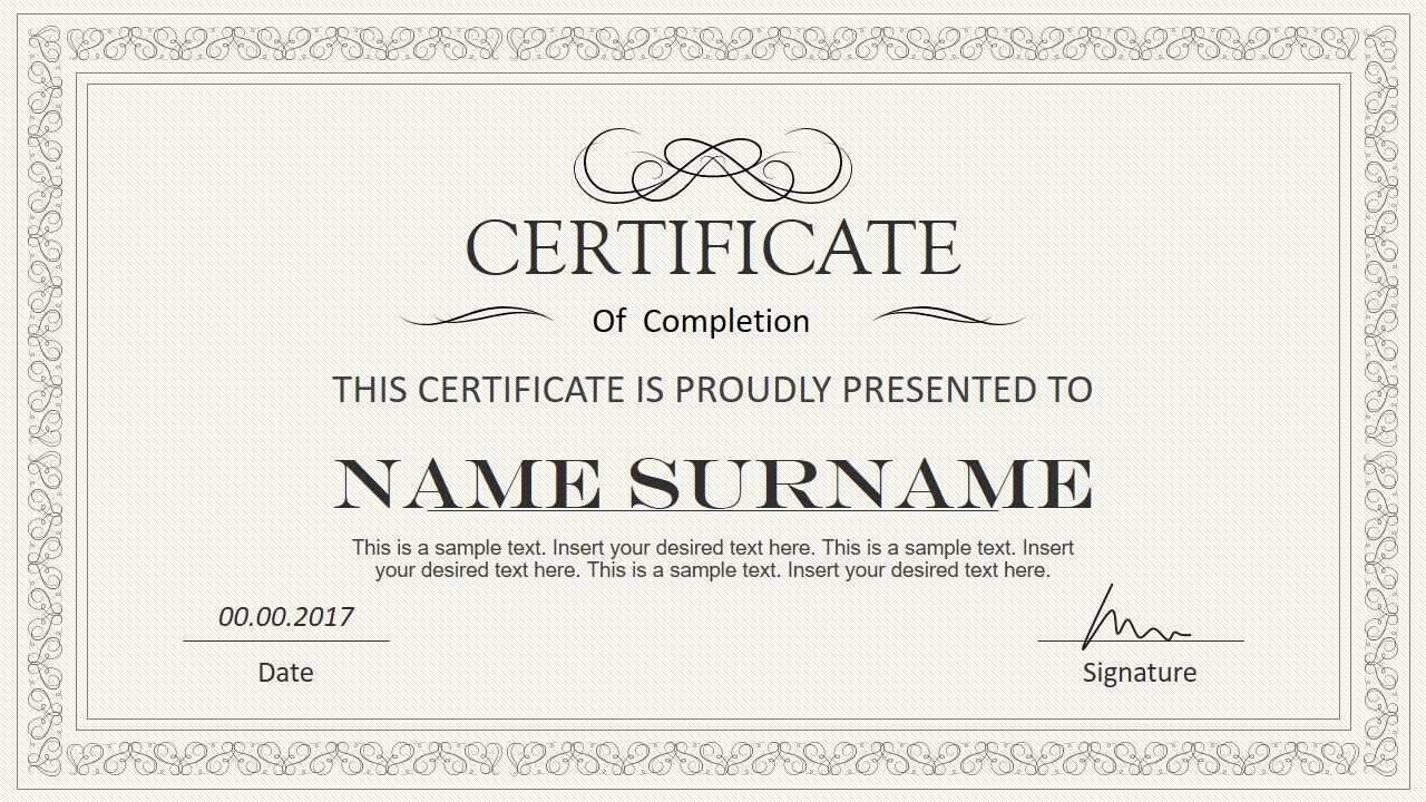 Certificate Template Powerpoint | Safebest.xyz Throughout Powerpoint Award Certificate Template