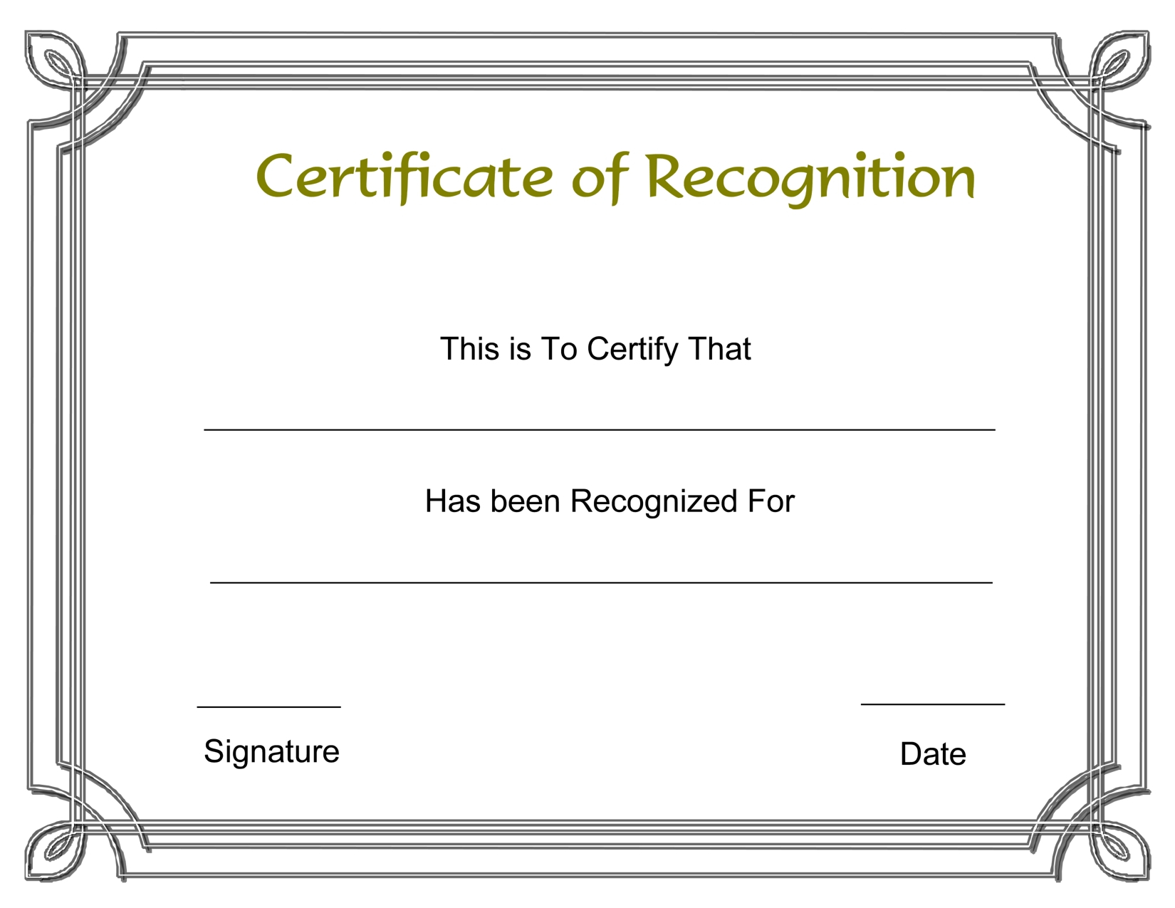Certificate Template Recognition | Safebest.xyz Throughout Free Template For Certificate Of Recognition