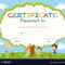 Certificate Template With Kids Planting Trees In Free Kids Certificate Templates