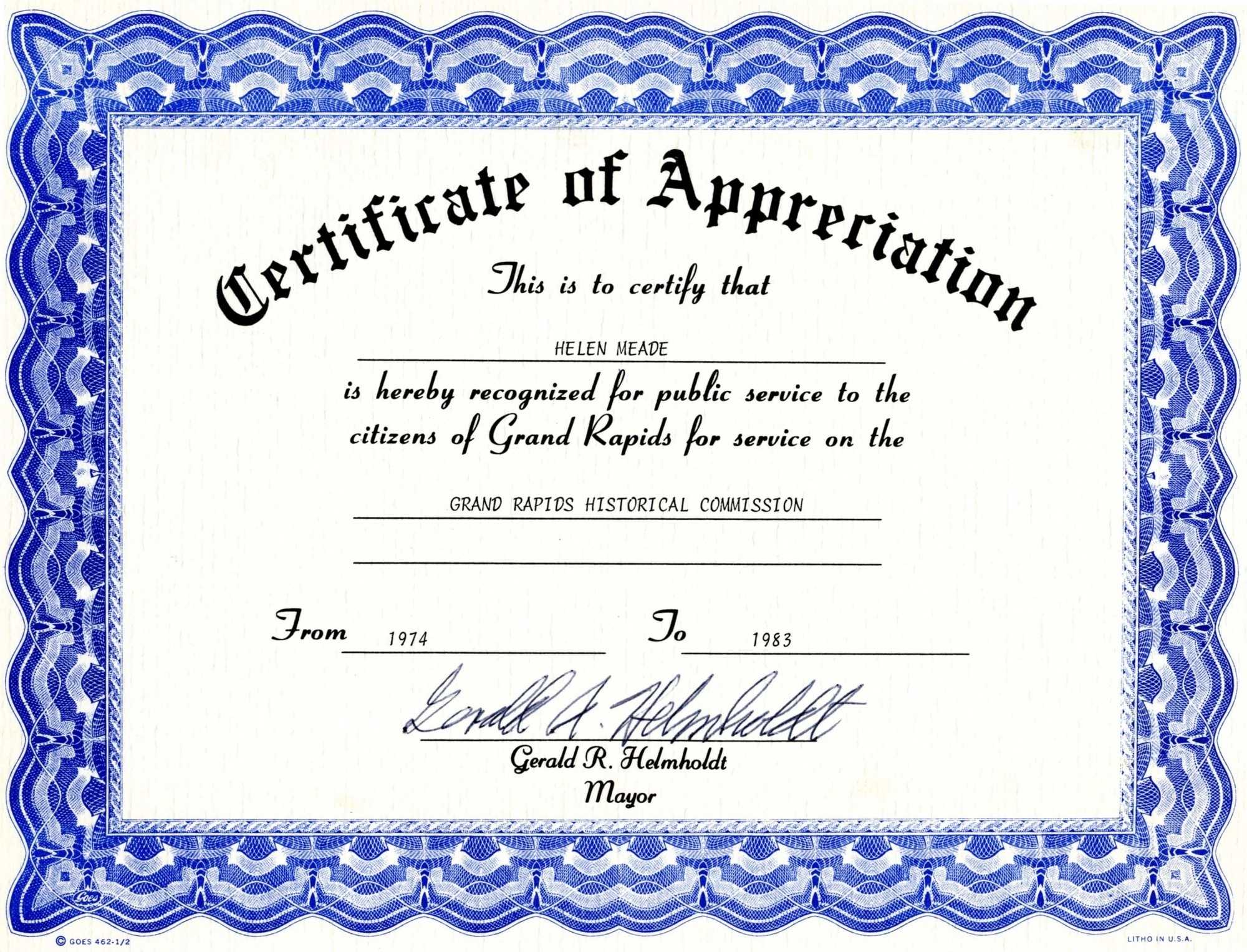 Certificates. Appealing Recognition Certificate Template Intended For Recognition Of Service Certificate Template
