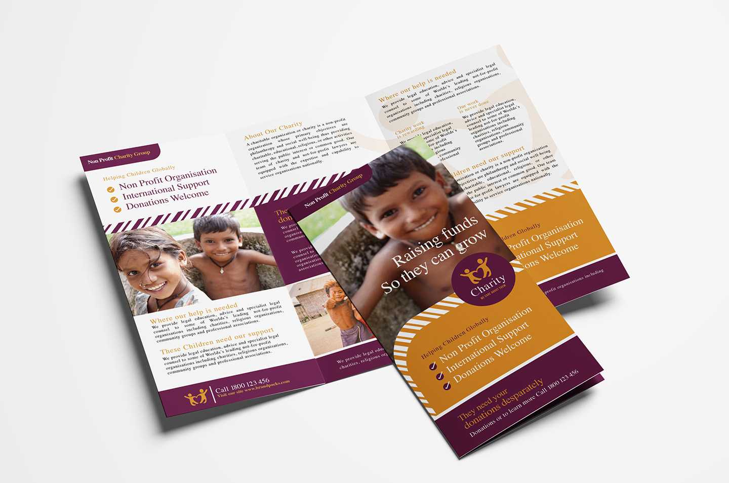 Charity Tri Fold Brochure Template – Psd, Ai & Vector With Welcome Brochure Template