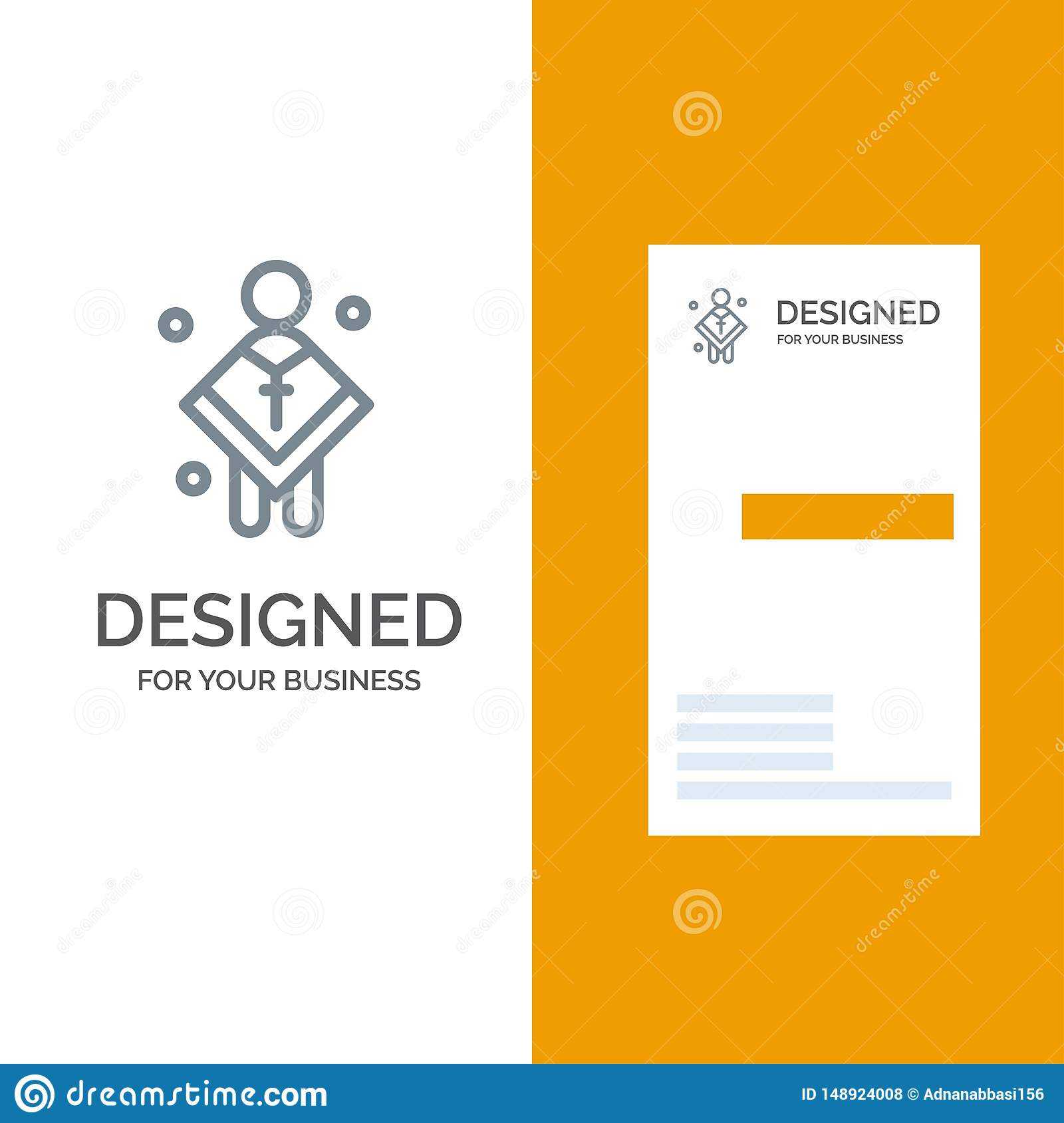 Christian, Church, Male, Man, Preacher Grey Logo Design And For Christian Business Cards Templates Free