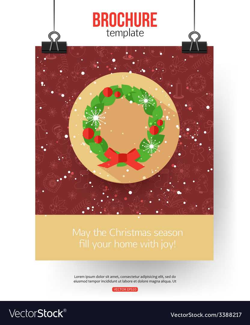 Christmas Brochure Template Abstract Typographical With Regard To Christmas Brochure Templates Free