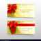 Christmas Card Template For Invitation And Gift In Present Card Template