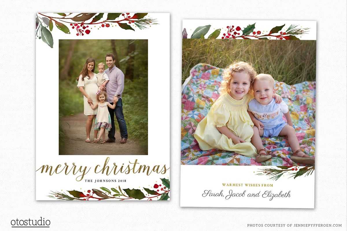 Christmas Card Template For Photographers Cc190 With Holiday Card Templates For Photographers