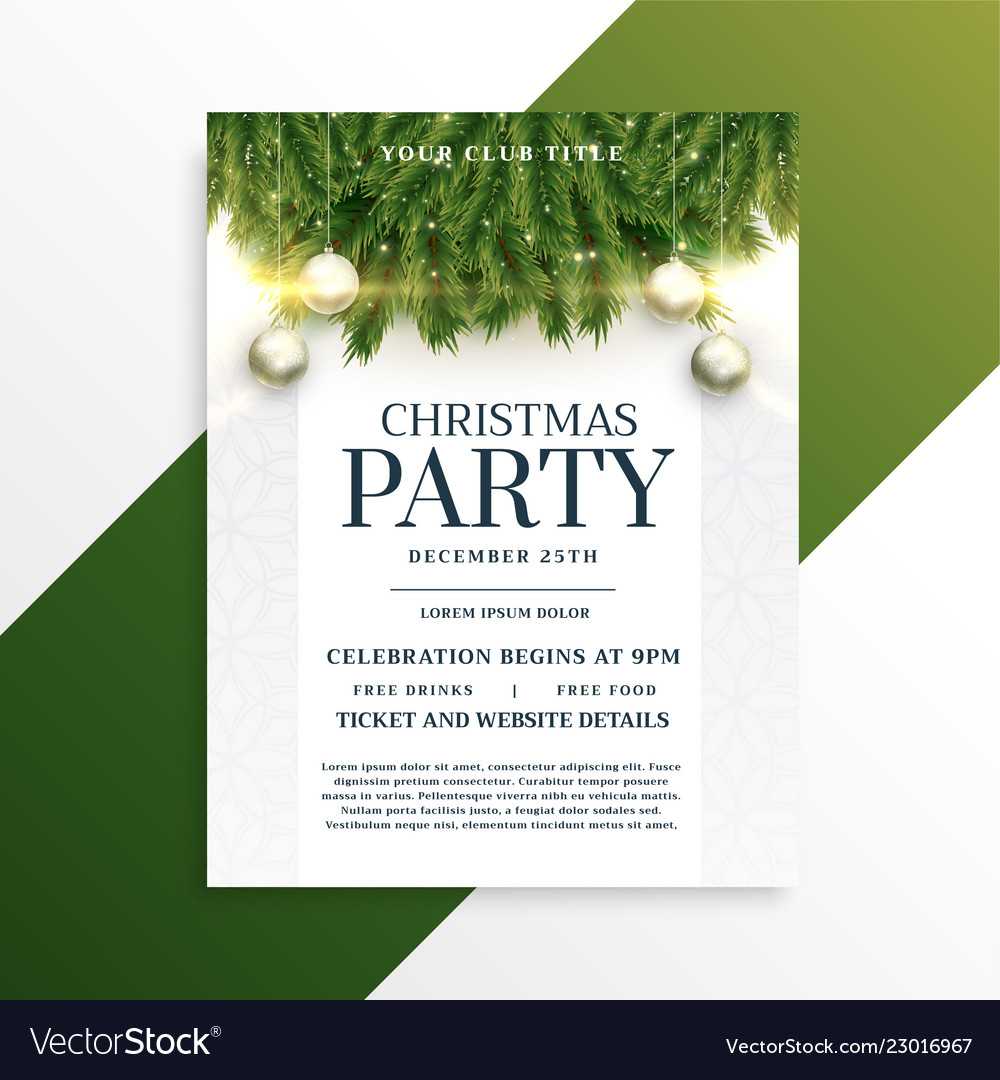 Christmas Flyer Design Template – Yeppe Regarding Christmas Brochure Templates Free