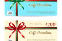 Christmas Gift Card Or Gift Voucher Template in Free Christmas Gift Certificate Templates