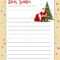 Christmas Letter From Santa Claus Template. Layout In A4 Size Throughout Christmas Note Card Templates