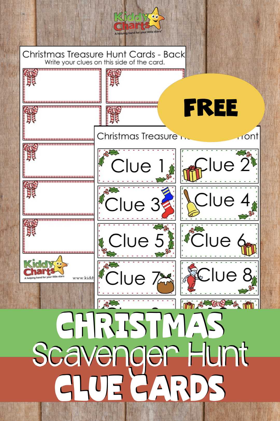 Christmas Scavenger Hunt Free Printable Clue Cards For Kids Intended For Clue Card Template