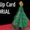 Christmas Tree Pop Up Card Tutorial For 3D Christmas Tree Card Template