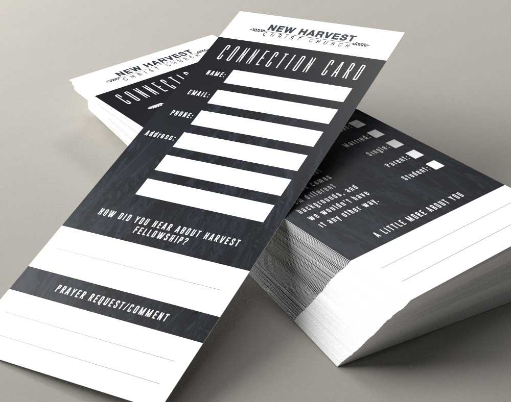 Church Connection Card Template – Calep.midnightpig.co For Church Visitor Card Template Word