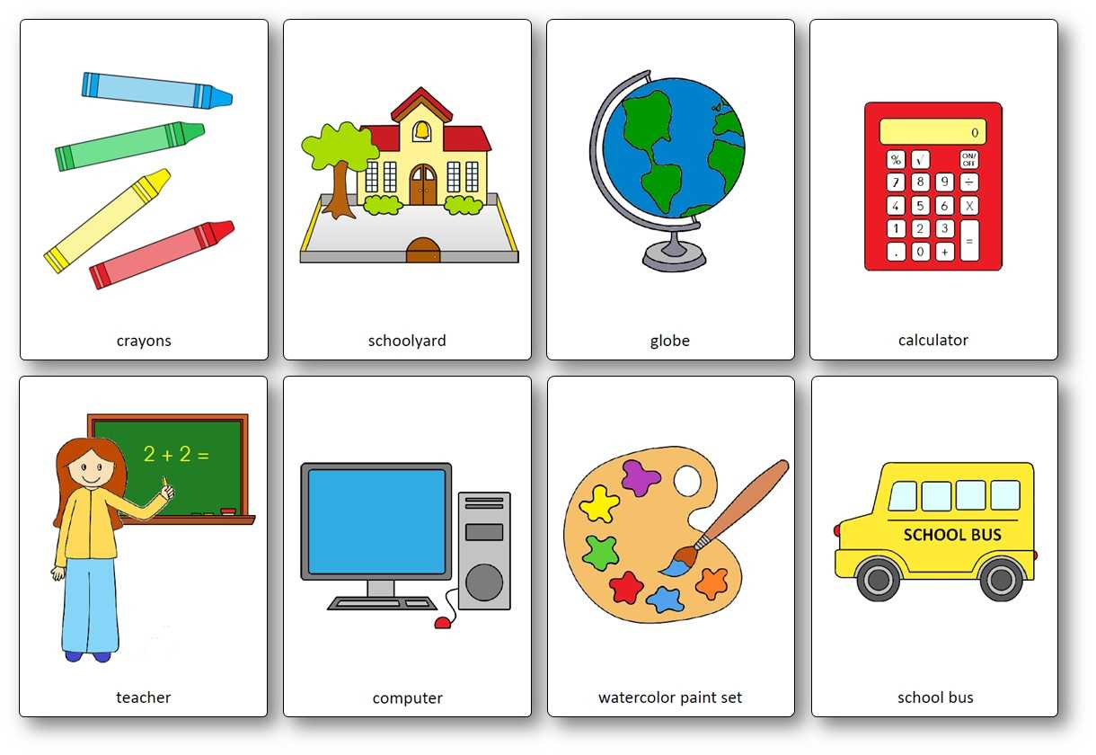 Classroom Objects Flashcards – Free Printable Flashcards In Free Printable Flash Cards Template