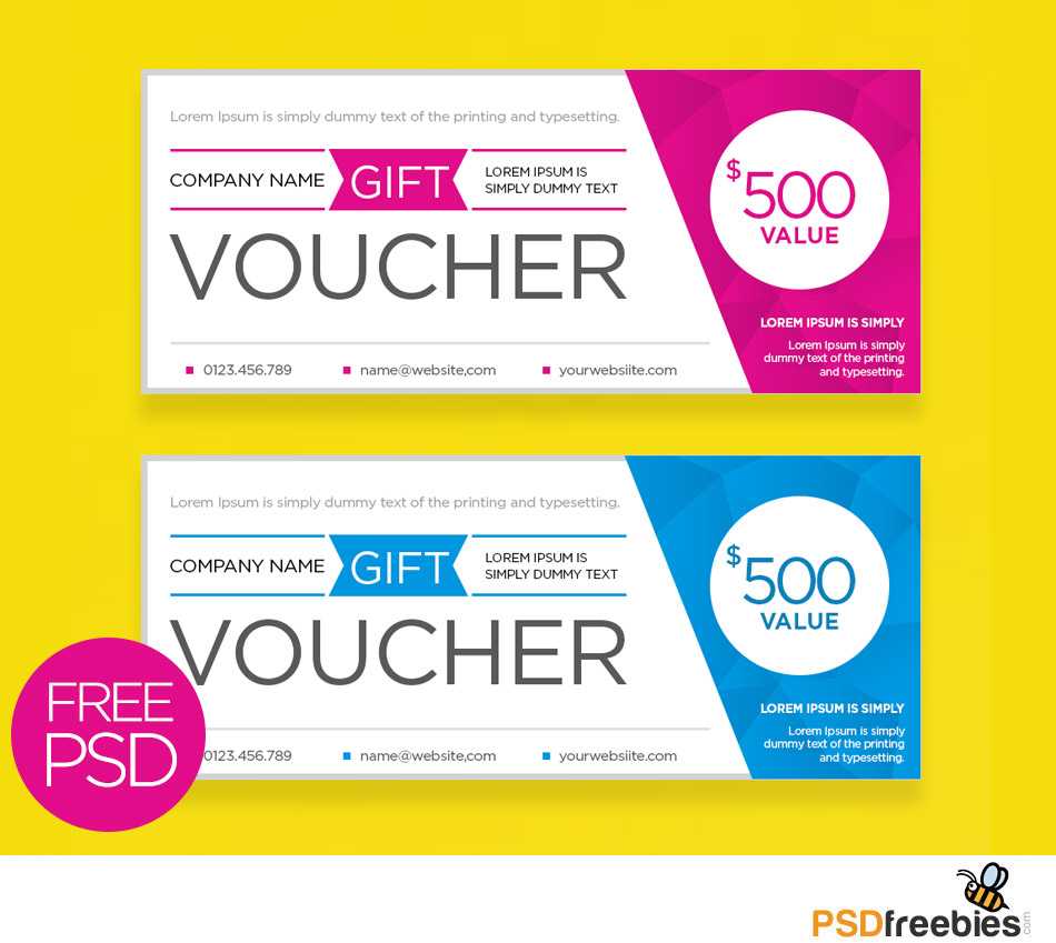 Clean And Modern Gift Voucher Template Psd | Psdfreebies Throughout Company Gift Certificate Template