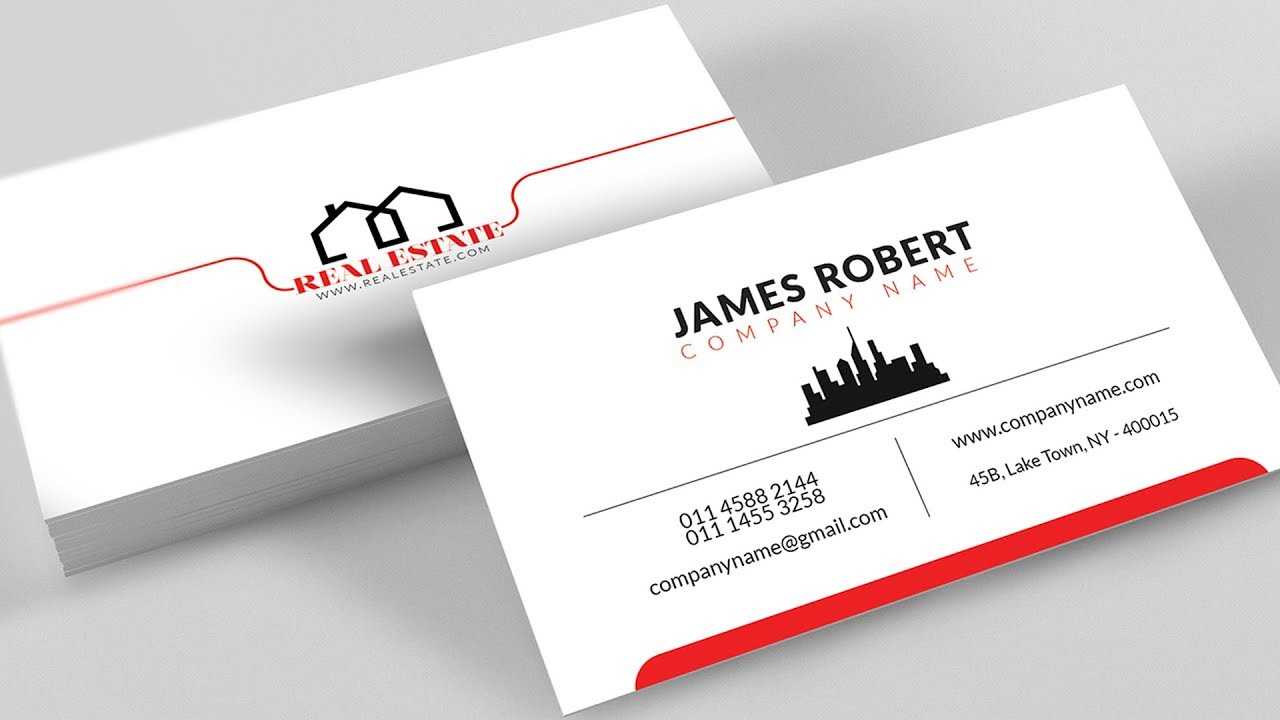 Clean Illustrator Business Card Design With Free Template Download In Visiting Card Templates Download