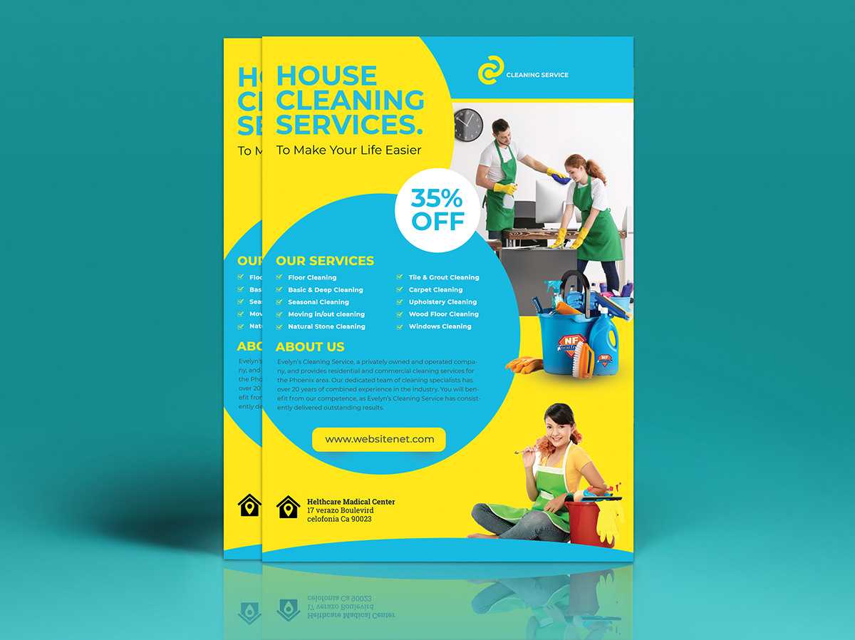 Cleaning Services Flyer Template On Student Show Throughout Commercial Cleaning Brochure Templates