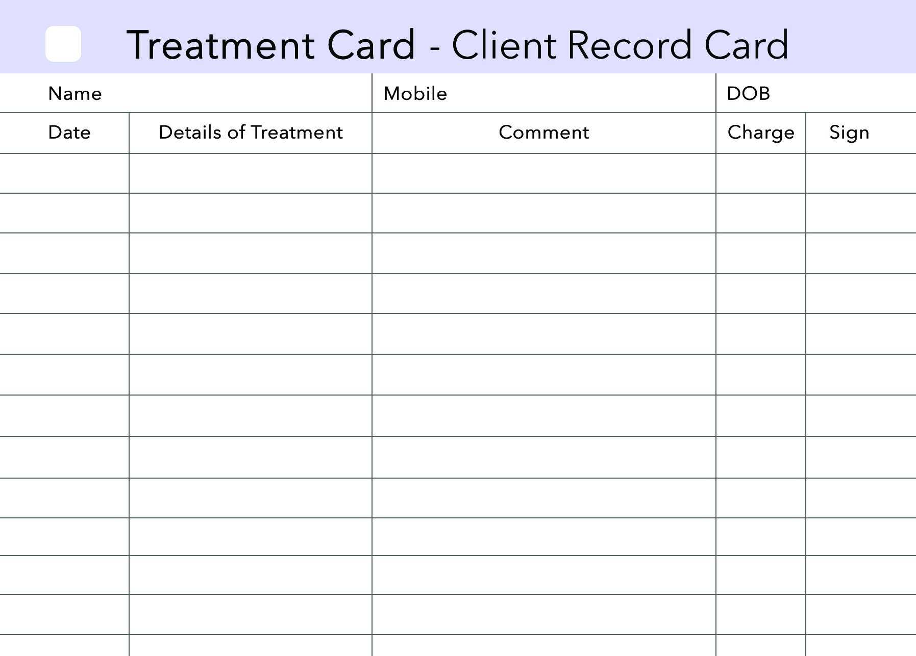Client Record Template – Dalep.midnightpig.co In Dog Grooming Record Card Template