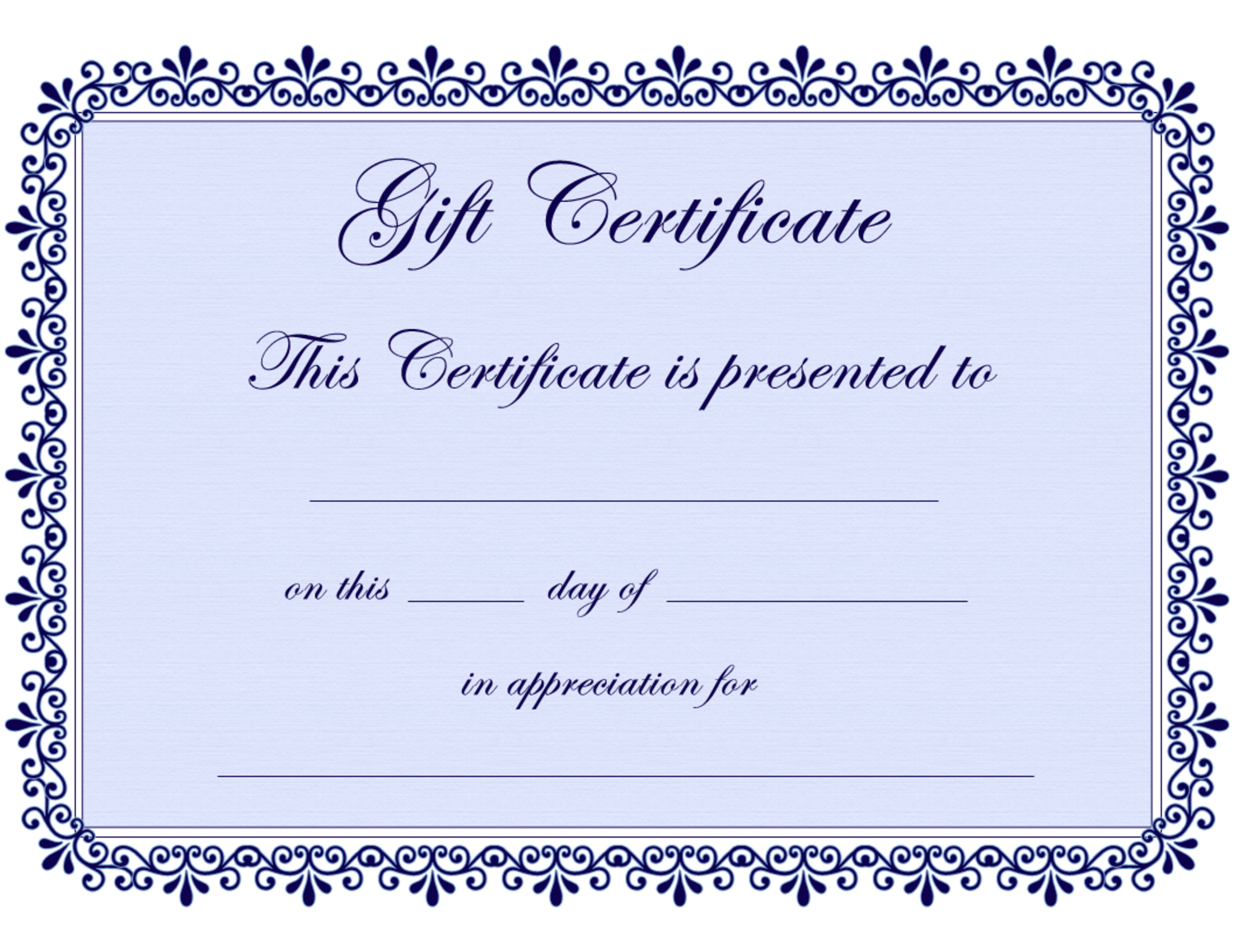 Clipart Gift Certificate Template Throughout Present Certificate Templates