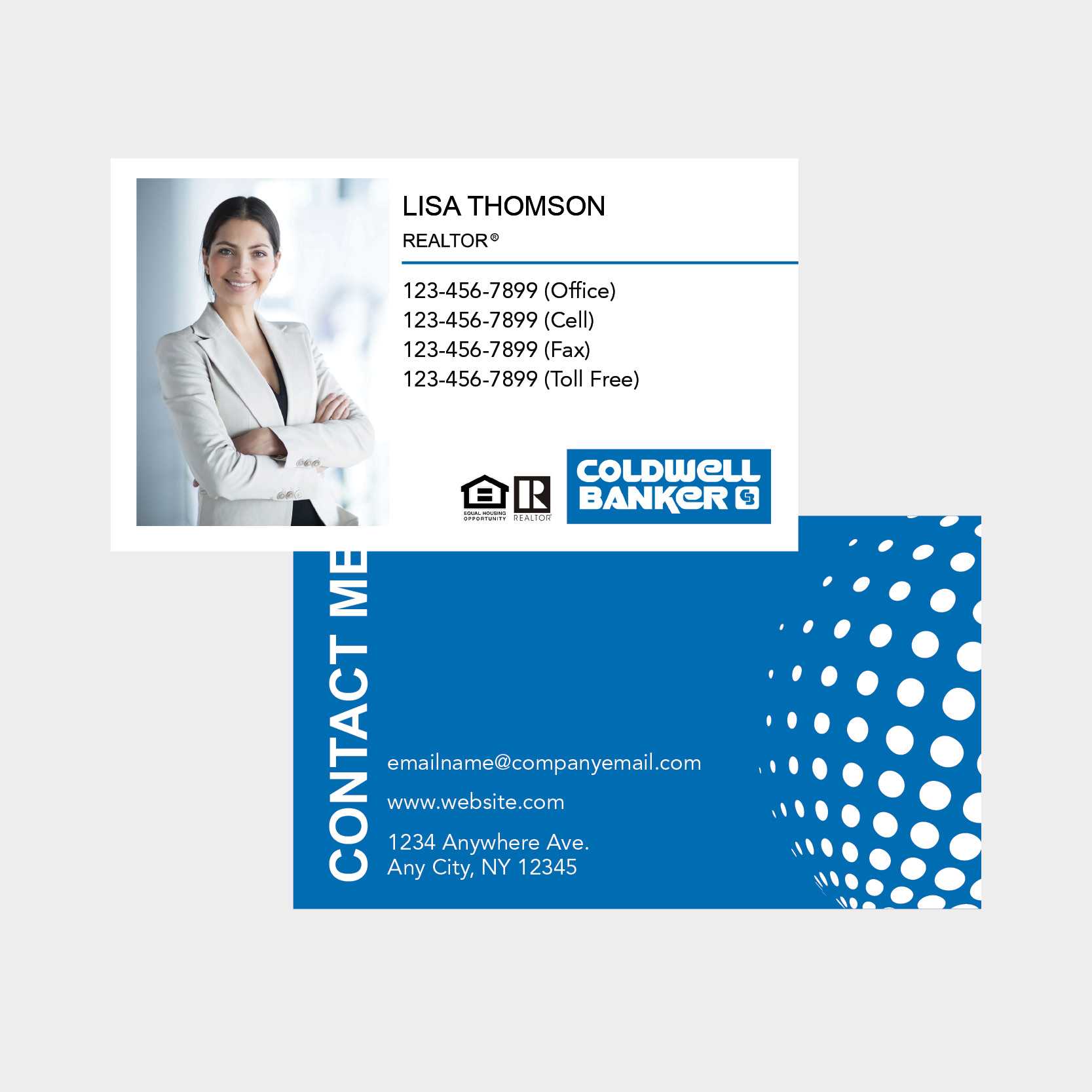 Coldwell Banker Business Card Throughout Coldwell Banker Business Card Template